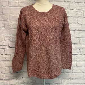 Fat Face United Kingdom Dusty Rose Crew Neck Sweater Size 10